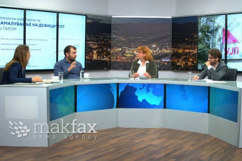 The Makfax debate with Branimir Jovanovic – Treasury Advisor, Marijana Andric – MASIT’s expert financial consultant, and Ljupco Petkovski – Director of Eurotink, Center for European Strategies.